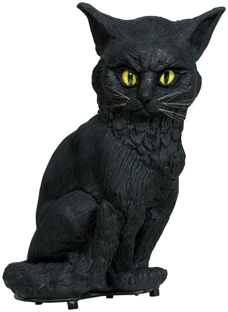Chat Noir Lumière et Son 32 cm – Décoration Halloween