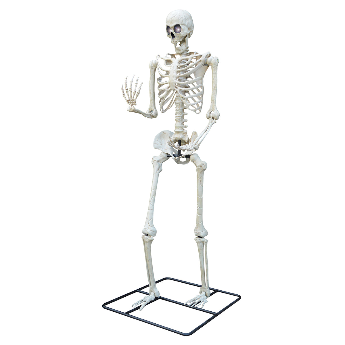 Décoration Halloween Squelette Géant à Yeux LED 318 cm – Événement et Vitrine