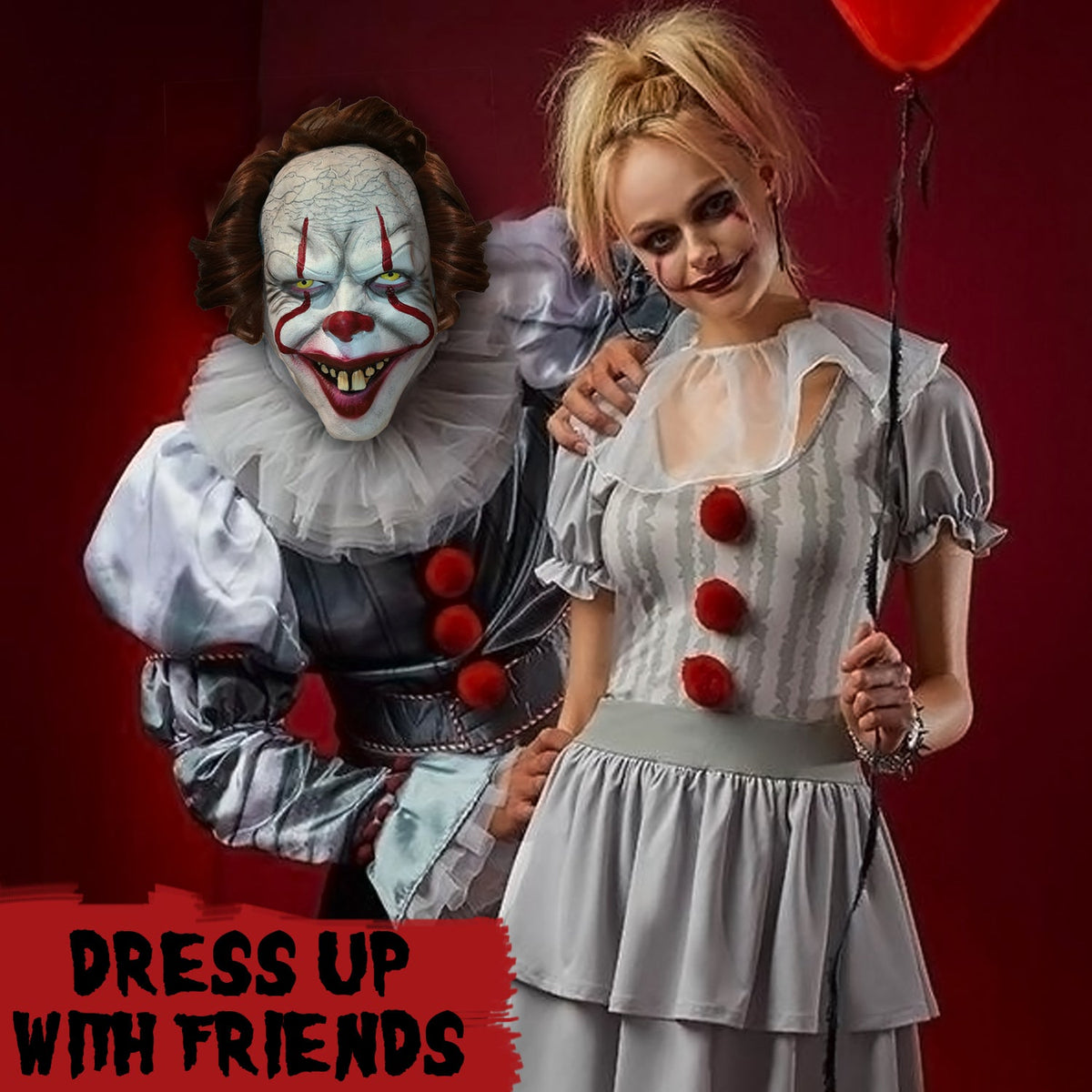 Masque Clown Intégral en Latex Original Cup – Halloween, Carnaval et EVG