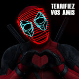 Masque LED Dead Pool (Deadpool) Original Cup – Soirée Déguisée, Festival et Halloween
