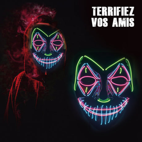 Masque LED Démon Mixte Original Cup – Halloween et Festival