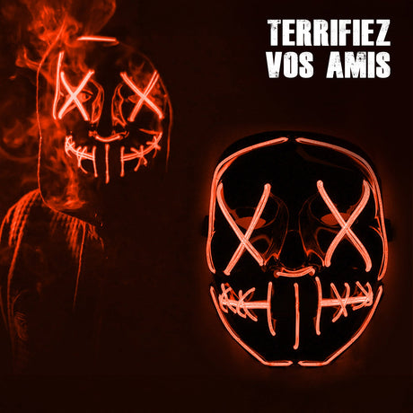 Masque LED Nightmare (Cauchemar) Rouge Original Cup – Halloween
