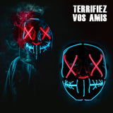 Masque LED Nightmare (Cauchemar) Yeux Rouges et Bouche Bleue Original Cup – Halloween