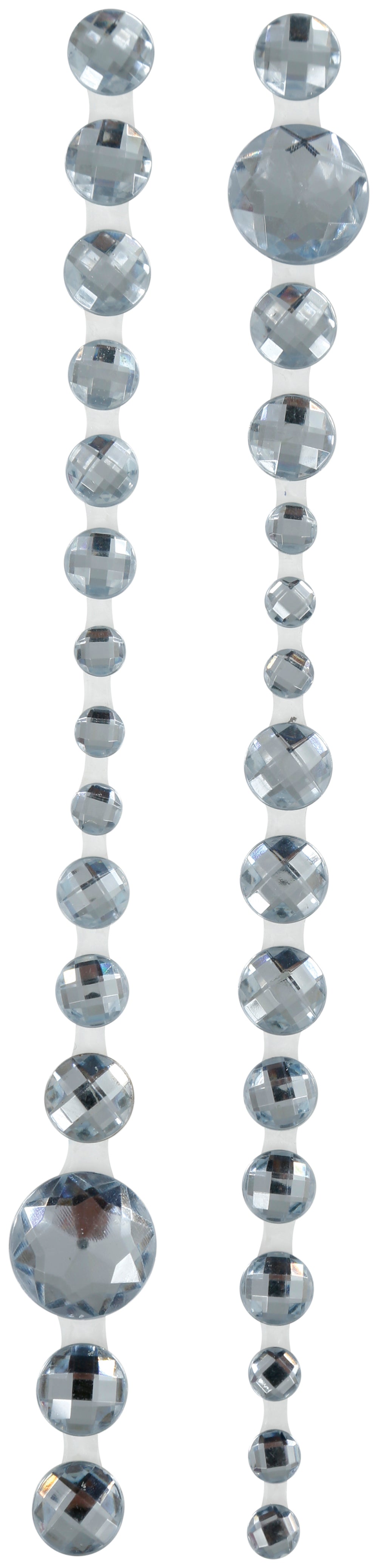 Bijoux de cheveux brillants argent en résine 12x26 cm
