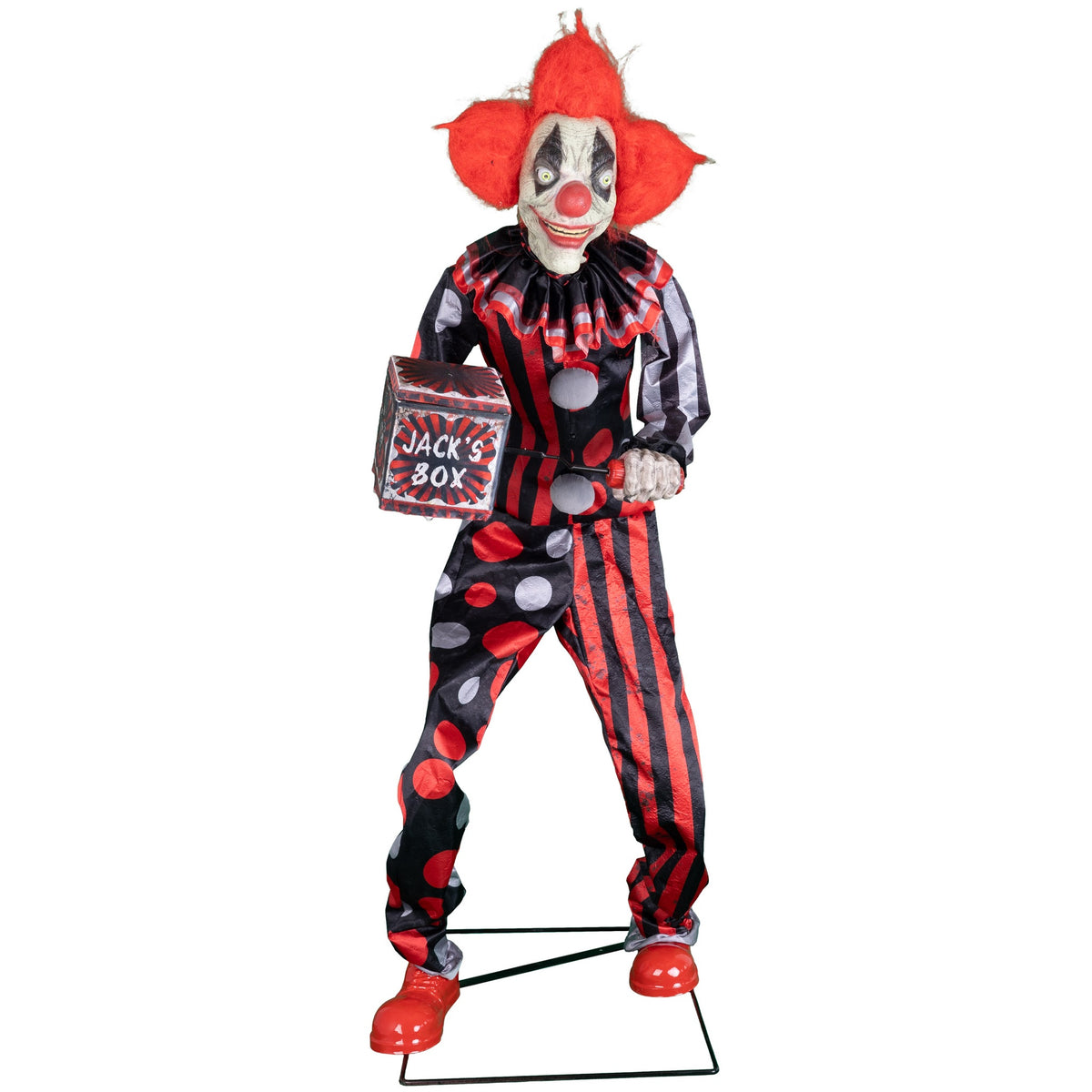Automate Halloween Clown Jester Jack 175 cm Animatronique – Restaurant, Commerce et Soirée