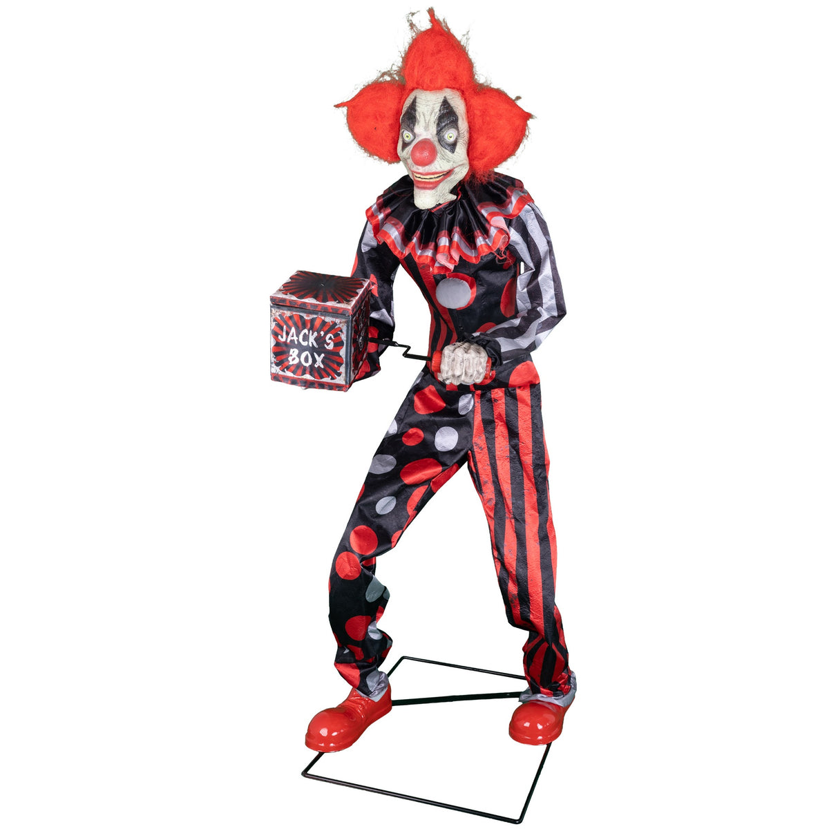 Automate Halloween Clown Jester Jack 175 cm Animatronique – Restaurant, Commerce et Soirée