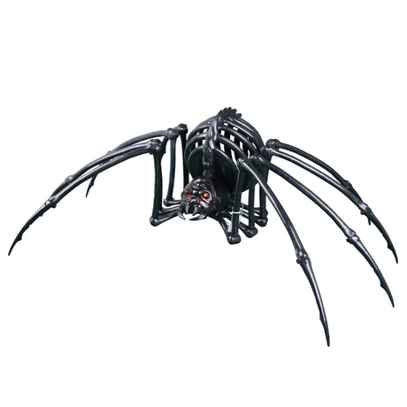 Grande Araignée Halloween Lumineuse et Sonore – Entrée, Vitrine et Soirée à Thème