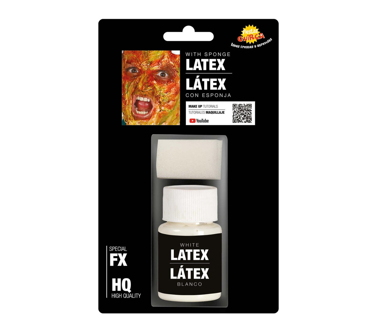 Latex Maquillage Halloween avec Éponge – Cicatrices et Peau Abîmée