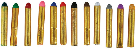Blister de 12 Barres de Maquillage 12 x 19 g – Clown et Carnaval