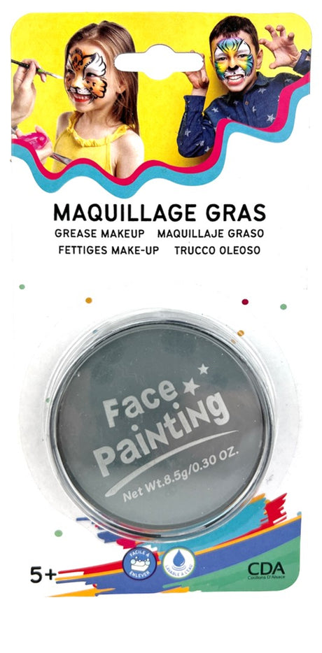 Pot de Maquillage Gras 8,5 g – 7 Couleurs pour Clown, Squelette et Carnaval