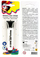 Tube de Maquillage Blanc 20 g à Base d'Eau – Clown, Squelette et Halloween
