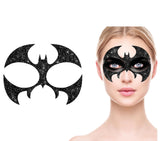 Glitter Face Chauve-Souris Noire – Bijou de Visage Halloween