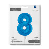 Ballon chiffre bleu - 40" - Gonflage Hélium en boutique