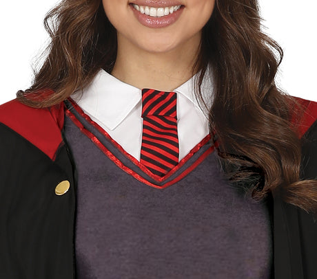 Déguisement Élève Magicien Rouge Adulte Femme – Halloween