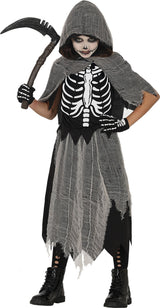 Déguisement Faucheur Squelette Enfant Fille – Halloween