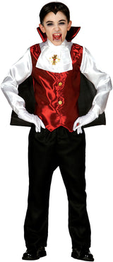 Déguisement Dracula Vampire Rouge Enfant Garçon 3-4 Ans – Halloween