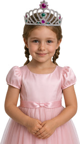 Diadème argenté en PVC - Femme - Style princesse