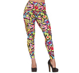 Pantalon années 90 multicolore adulte taille M polyester