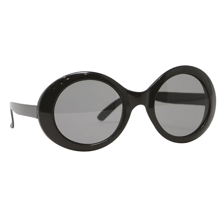 Lunettes noires années 60 en PVC - Accessoire festif