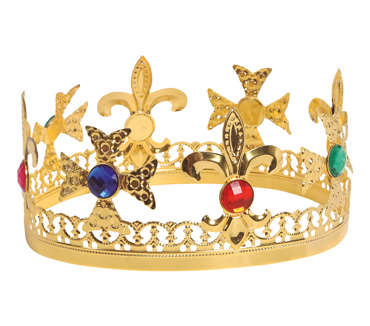 Couronne de roi dorée en métal - 18 cm - Noël