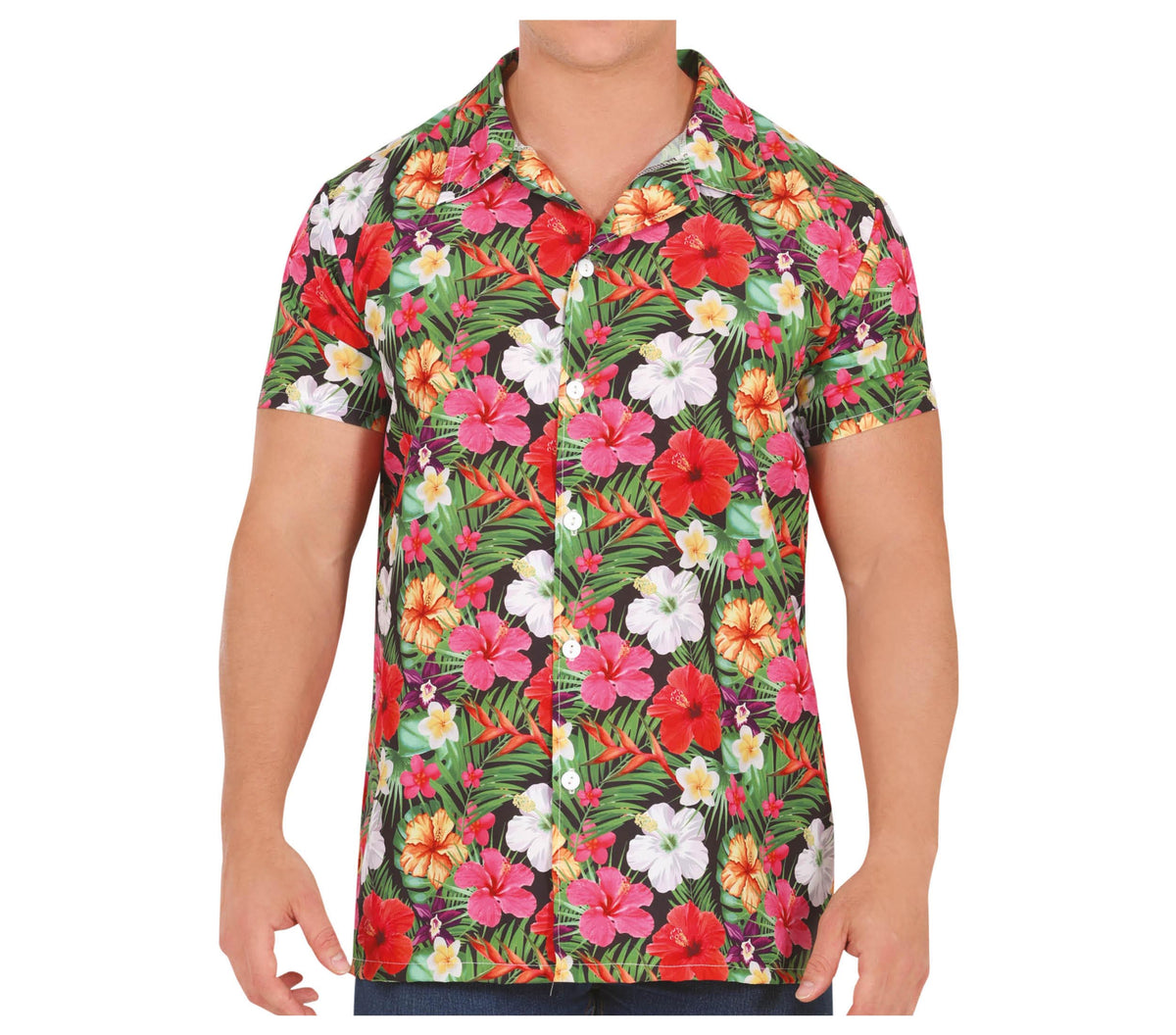 Chemise hawaïenne adulte multicolore - polyester - été