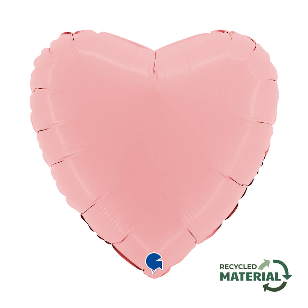 Ballon cœur mat - 14" - Gonflage Hélium en boutique