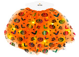 Tutu citrouille orange lumineux adulte - 40 cm