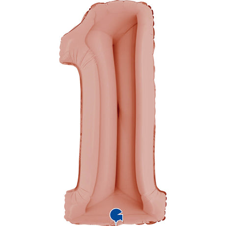 Ballon chiffre - Rose gold - 40" - Gonflage Hélium en boutique