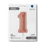 Ballon chiffre - Rose gold - 40" - Gonflage Hélium en boutique
