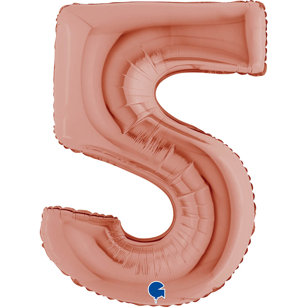 Ballon chiffre - Rose gold - 40" - Gonflage Hélium en boutique