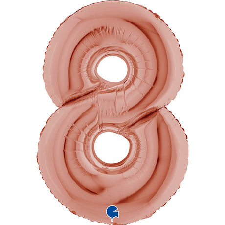 Ballon chiffre - Rose gold - 40" - Gonflage Hélium en boutique