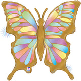 Ballon papillon opale - 24" - Gonflage Hélium en boutique