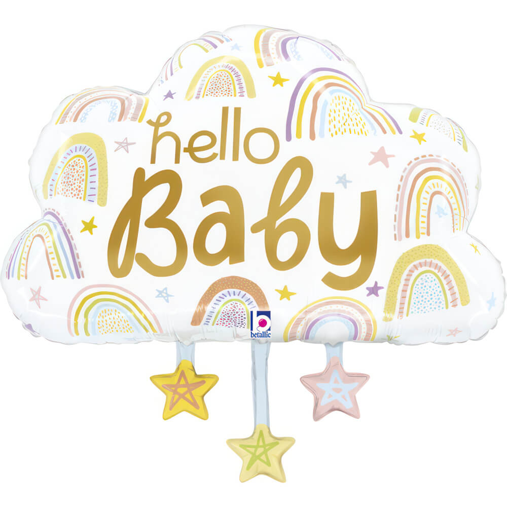 Ballon nuage - Blanc - 28" - Gonflage Hélium en boutique