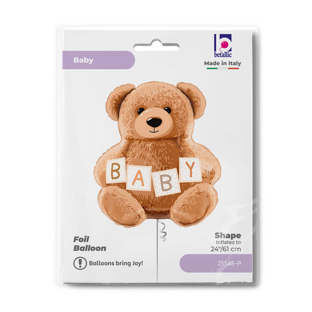 Ballon ourson - Baby - 26" - Gonflage Hélium en boutique