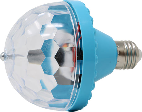 Ampoule LED multicolore - Effet festif - Métal et PVC