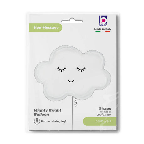Ballon nuage blanc - 24" - Gonflage Hélium en boutique