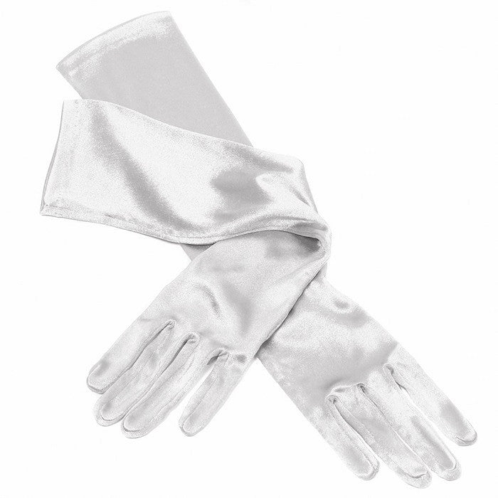 Gants brodés blanc/or