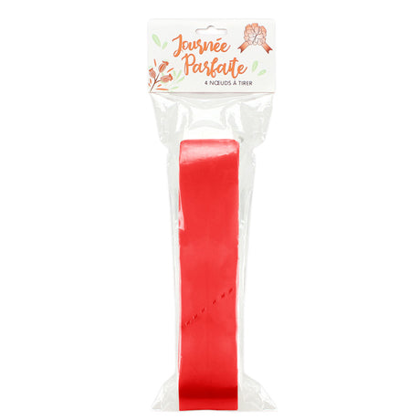 Nœuds à tirer – mariage, cadeau, décoration – lot de 4 – 18 cm