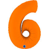 Ballon chiffre - Orange mat - 40" - Gonflage Hélium en boutique