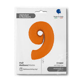 Ballon chiffre - Orange mat - 40" - Gonflage Hélium en boutique