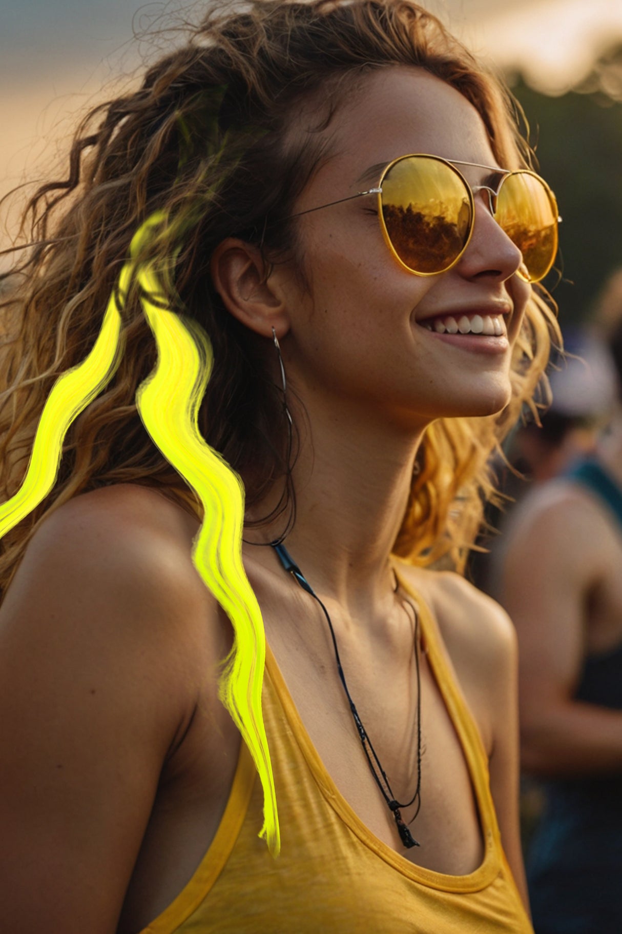 Mèches cheveux synthétiques - 3 pièces 50 cm