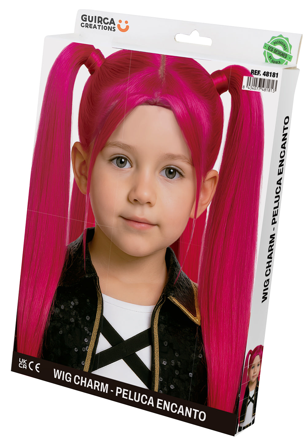 Perruque K-Pop Rose Fille - Perruque