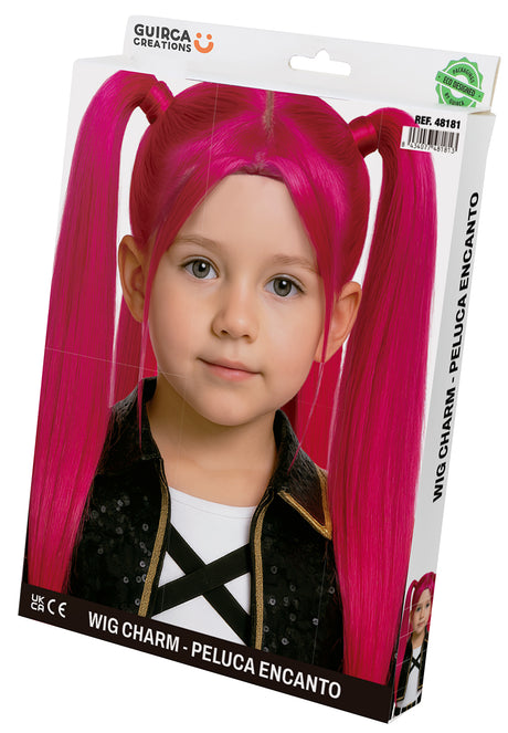 Perruque K-Pop Rose Fille - Perruque