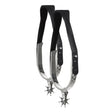 Set of two western riding spurs for adults made of 95% polypropylene and 5% iron, ideal equestrian accessory.