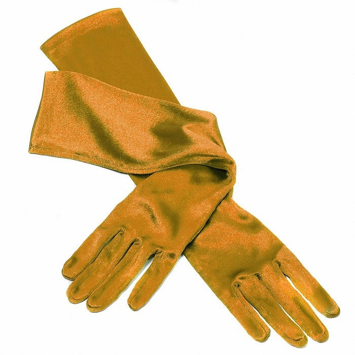 Gants brodés blanc/or