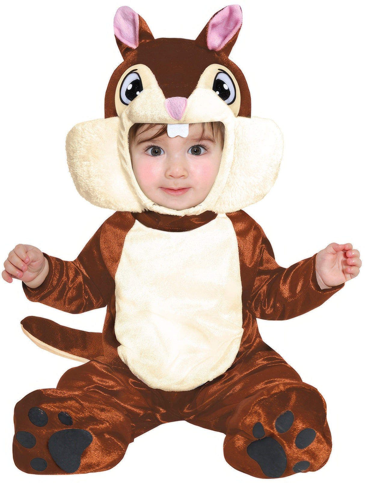 Déguisement écureuil bébé brun beige 12-18 mois