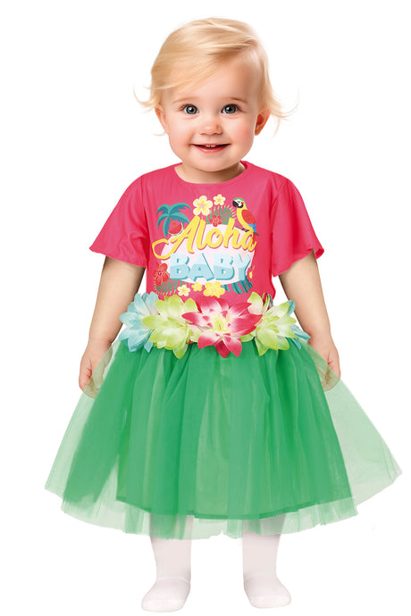 Déguisement Aloha Tropical Bébé Fille - T-Shirt et Tutu