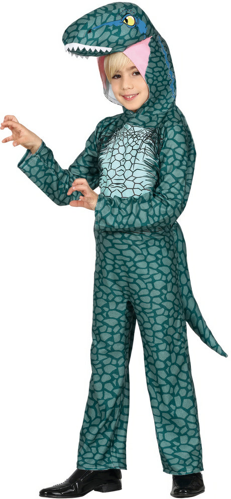 Déguisement Raptor Enfant - Capuche, Queue et Combinaison