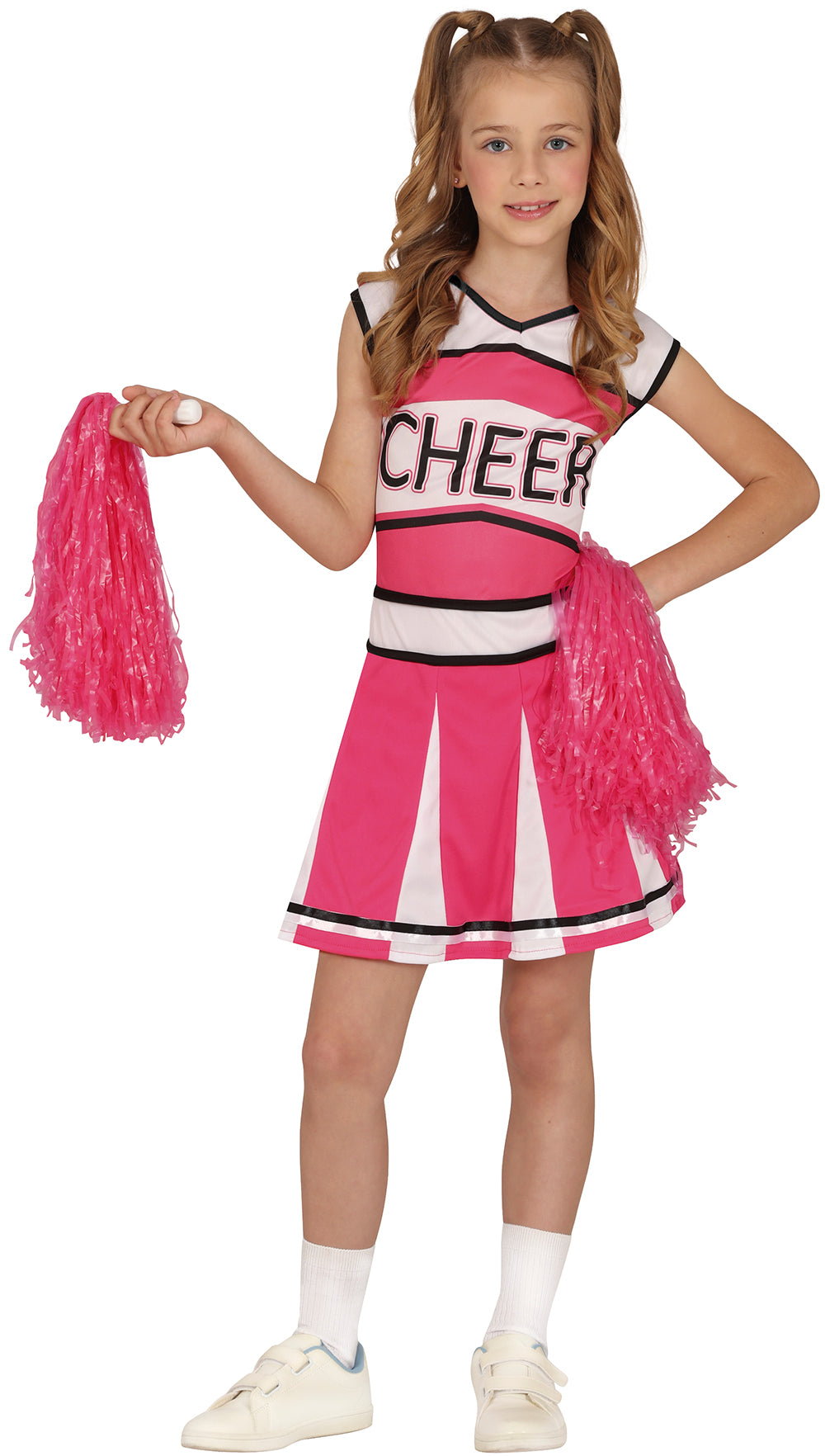 Déguisement Cheerleader Rose Fille - Robe