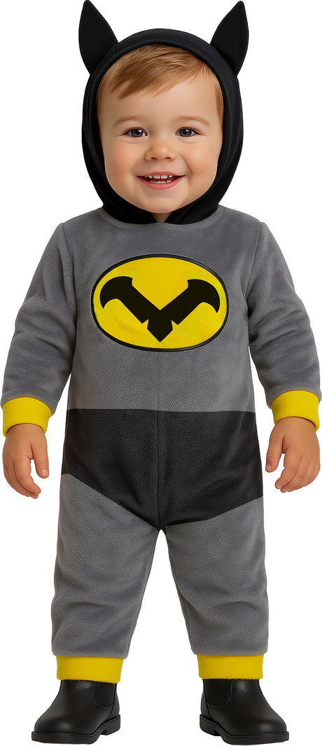 Déguisement Night Hero Bébé - Capuche, Couvre-pieds et Combi